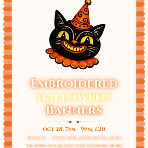 Stitch Yourself a Retro Inspired Halloween Banner